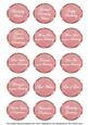 Pink Sweet Pea Fancy Birthday Sentiment Label Sheet
