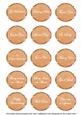 Borange Sweet Pea Fancy Occasion Mix Sentiment Label Sheet