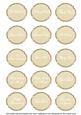 Cream Sweet Pea Fancy Occasion Mix Sentiment Label Sheet