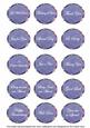 Dblue Sweet Pea Fancy Occasion Mix Sentiment Label Sheet