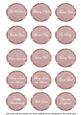 Dpink Sweet Pea Fancy Occasion Mix Sentiment Label Sheet