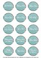 Dteal Sweet Pea Fancy Occasion Mix Sentiment Label Sheet