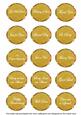 Gold Sweet Pea Fancy Occasion Mix Sentiment Label Sheet