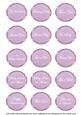 Lilac Sweet Pea Fancy Occasion Mix Sentiment Label Sheet