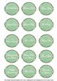Mid Green Sweet Pea Fancy Occasion Mix Sentiment Label Sheet