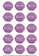 Purple Sweet Pea Fancy Occasion Mix Sentiment Label Sheet