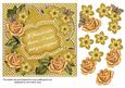Gold Fmk Rose If Friends 7in Fancy Decoupage Topper