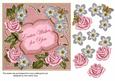 Pinksilver Fmk Rose Easter Wishes 7in Fancy Decoupage Topper