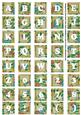 Cream Teeny Flower Alphabet Tile Embellishment Sheet