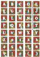Dred Teeny Flower Alphabet Tile Embellishment Sheet