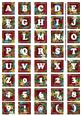 Hot Pink Teeny Flower Alphabet Tile Embellishment Sheet
