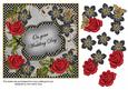 Red Black Fmk Wedding Day 7in Fancy Decoupage Topper