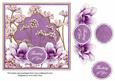 Purple Magnolia Thinking of You 7in Time Flower Deco Topper