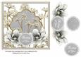 Silver Magnolia Thinking of You 7in Time Flower Deco Topper