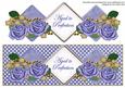 Blue Rose Aged to Perfection Exlarge Dl Diamond Topper