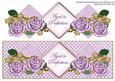 Lilac Rose Aged to Perfection Exlarge Dl Diamond Topper