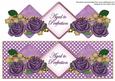 Purple Rose Aged to Perfection Exlarge Dl Diamond Topper