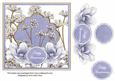 Blue Magnolia Happy Anniversary 7in Time Flower Topper