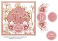 Pink Magnolia Happy Anniversary 7in Time Flower Topper