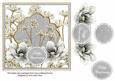 Silver Magnolia Happy Anniversary 7in Time Flower Topper