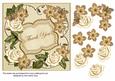 Cream Fmk Thank You 7in Fancy Decoupage Topper