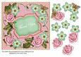 Pink Mint Fmk Thank You 7in Fancy Decoupage Topper