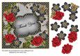 Red Black Fmk Thank You 7in Fancy Decoupage Topper