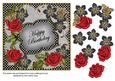 Red Black Fmk Happy Birthday 7in Fancy Decoupage Topper