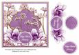Purple Magnolia Belated Birthday 7in Time Flower Deco Topper