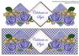 Blue Rose Celebrate in Style Exlarge Dl Diamond Topper