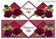 Hot Pink Rose Celebrate in Style Exlarge Dl Diamond Topper