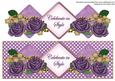 Purple Rose Celebrate in Style Exlarge Dl Diamond Topper