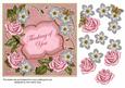 Pink Silver Fmk Thinking of You 7in Fancy Decoupage Topper