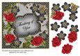 Red Black Fmk Thinking of You 7in Fancy Decoupage Topper