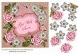 Pink Silver Fmk Get Well Soon 7in Fancy Decoupage Topper