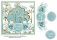 Teal Magnolia Special Friend 7in Time Flower Deco Topper
