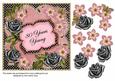 Pink Black Fmk 80 Years Young 7in Fancy Decoupage Topper