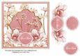 Pink Magnolia Good Luck 7in Time Flower Deco Topper