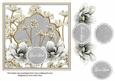 Silver Magnolia Good Luck 7in Time Flower Deco Topper