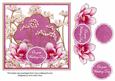 Cerise Magnolia Wedding Day 7in Time Flower Deco Topper