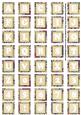Cream Paisley Weave Mix Alphabet Tile Embellishment Sheet
