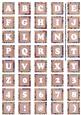 Dpink Paisley Weave Mix Alphabet Tile Embellishment Sheet