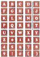 Dred Paisley Weave Mix Alphabet Tile Embellishment Sheet