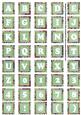 Mgreen Paisley Weave Mix Alphabet Tile Embellishment Sheet
