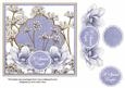 Blue Magnolia Special Couple 7in Time Flower Deco Topper