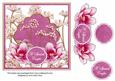 Cerise Magnolia Special Couple 7in Time Flower Deco Topper