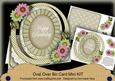 Olive Daisy Happy Birthday Oval Over 3D Mini Card Kit