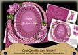 Cerise Mix Mothers Day Oval Over 3D Mini Card Kit