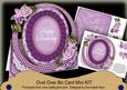 Lilac Mix Happy Birthday Oval Over 3D Mini Card Kit