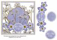 Blue Fmk Dotty Just a Note 7in Time Flower Deco Topper